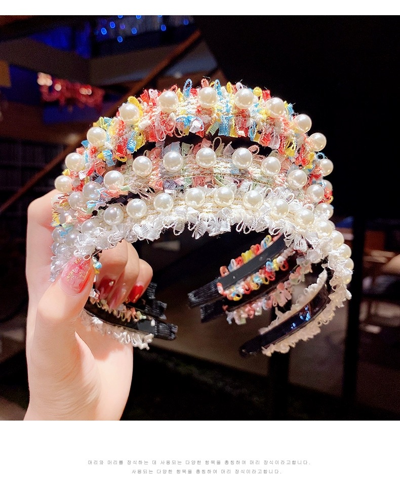 pearl lace headband