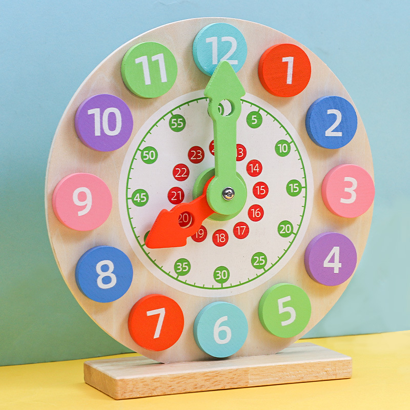 Reloj de aprendizaje de los niños ayudas didácticas kindergarten reloj de aprendizaje y tiempo modelo cognitivo estudiante de escuela primaria juguetes digitales
