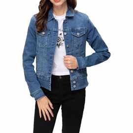 H 30240 Casual Hooded Denim Jacket 休闲连帽牛仔外套