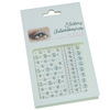 Adhesive nail decoration for face for eye makeup, sticker, with gem