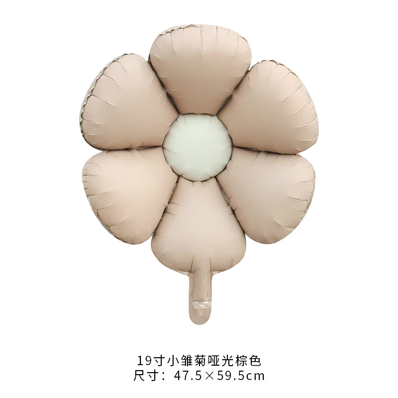 Globo de Aluminio en Forma de Margarita, Decoración Blanca Coreana para Fotos de Cumpleaños y Bebés