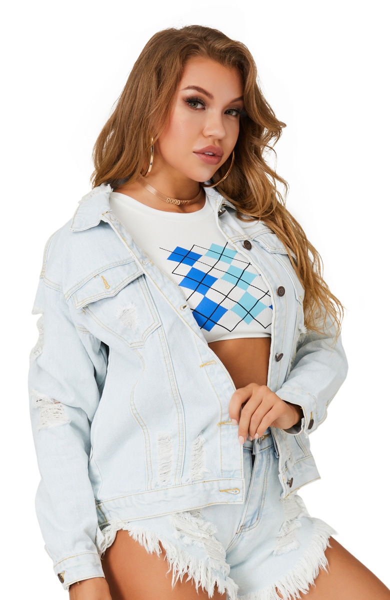 women s denim jacket nihaostyles wholesale clothing NSSY78021