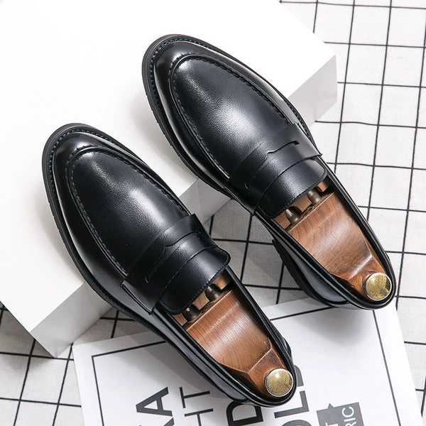 Black soft leather