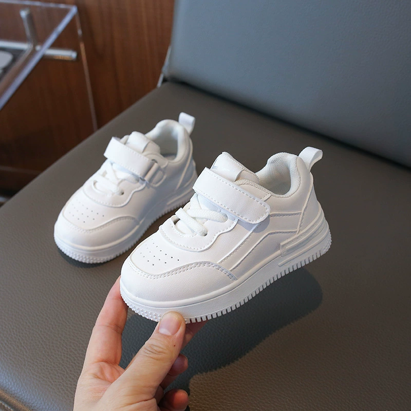 Children's white shoes, sports shoes for men and women, sneakers, soft sole