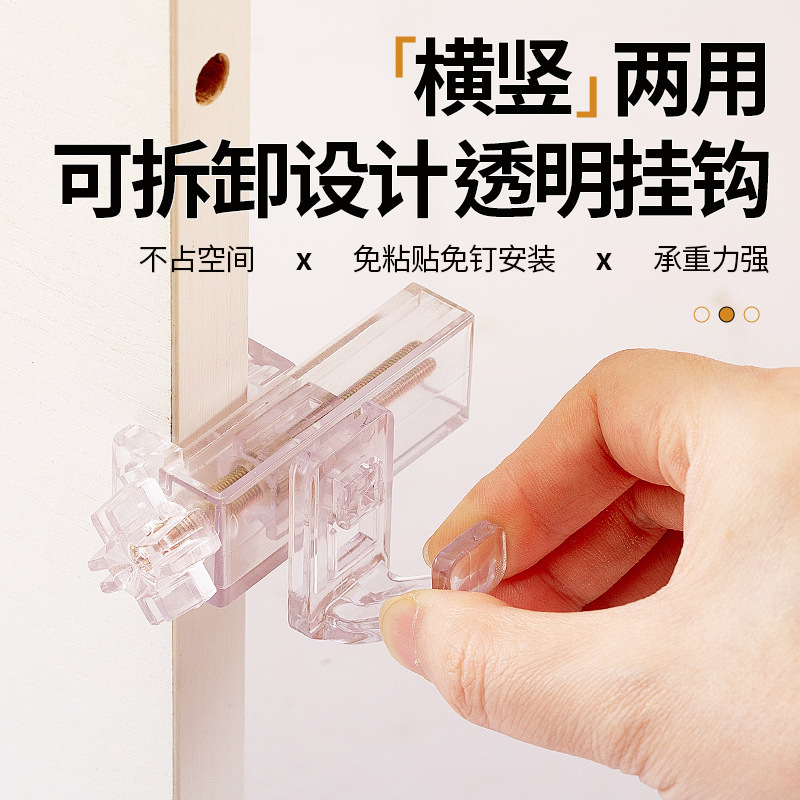 Transparent Abs Multifunctional Copper Screw Rotation Multi-Level Adjustment Kitchen Bathroom Living Room Balcony