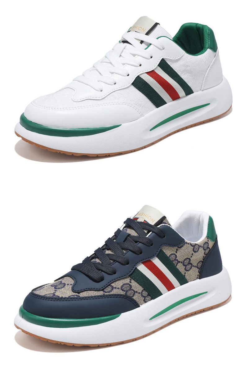 Casual Sneakers For Men Breathable Leather Lightweight Trainers_voghion.com