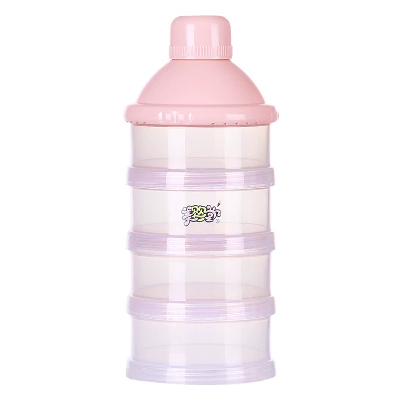 Выйди портативный прозрачный многослойный молочный порошок коробка съемная детская пудла большой емкости