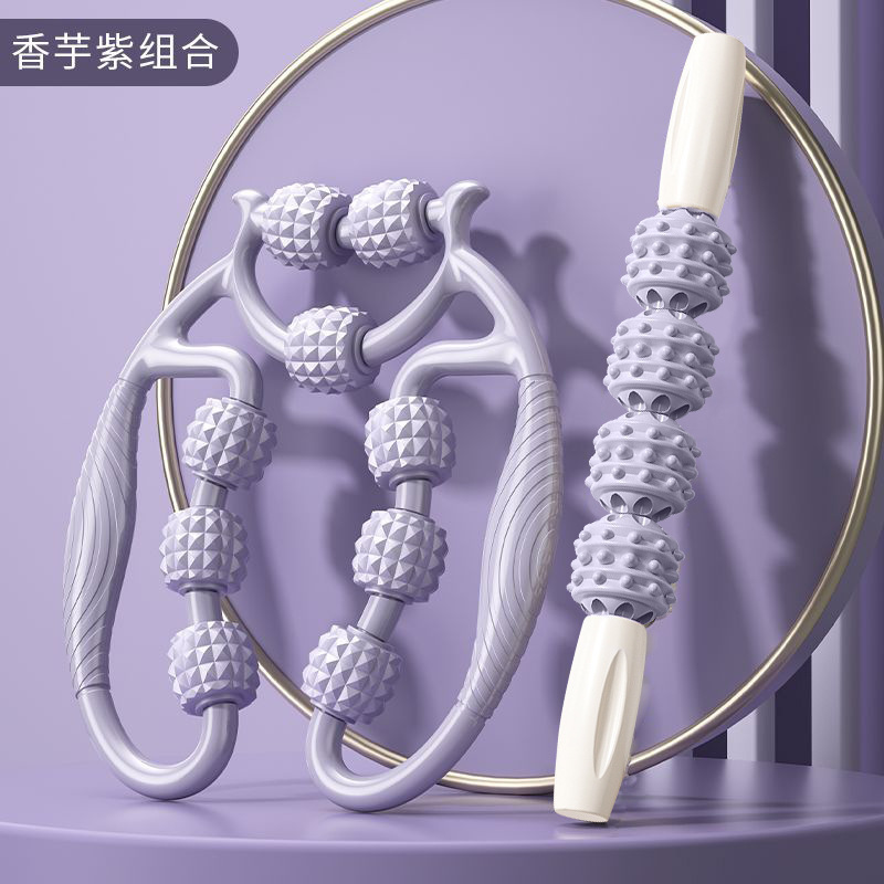环形夹腿按摩器瘦小腿消除肌肉按摩器放松揉捏滚轮轴锻炼瘦腿神器|undefined