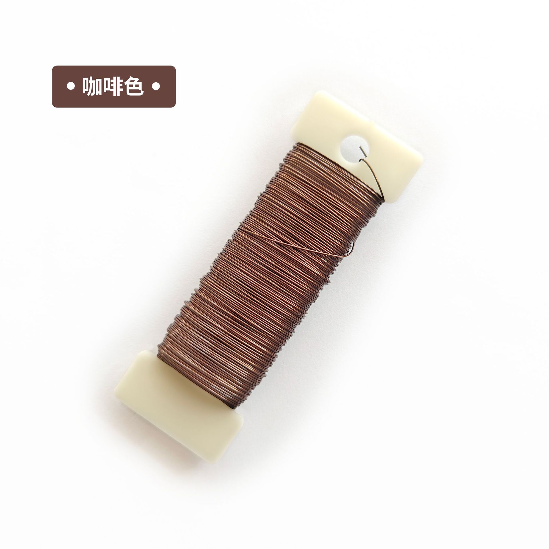 Pulsera de seda tejida a mano 0,35mm * 50m Alambre de hierro plateado dorado Alambre de pintura a la parrilla Alambre floral hecho a mano