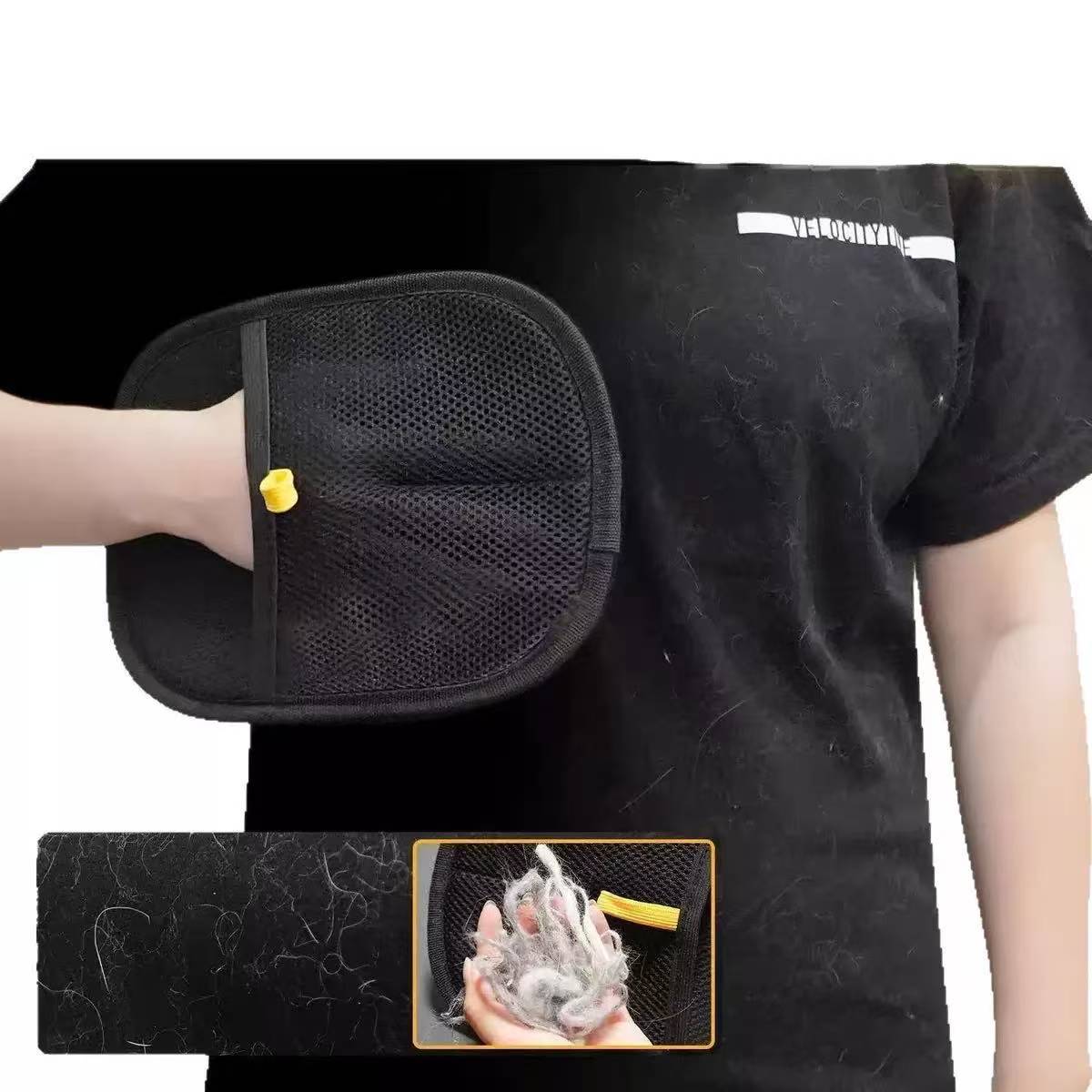 Guantes de eliminación de pelo electrostático para mascotas cepillo de pelo de doble cara cepillo de pelo de gato guantes de limpieza para mascotas