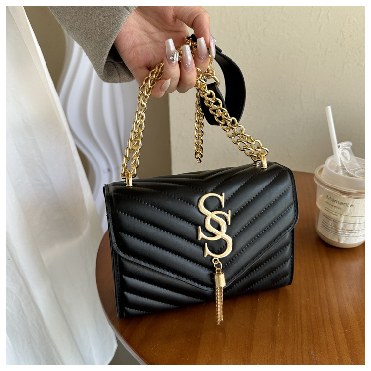 Damen Handtasche Im Western Stil Mit Kette Und Umhängefunktion_voghion.com