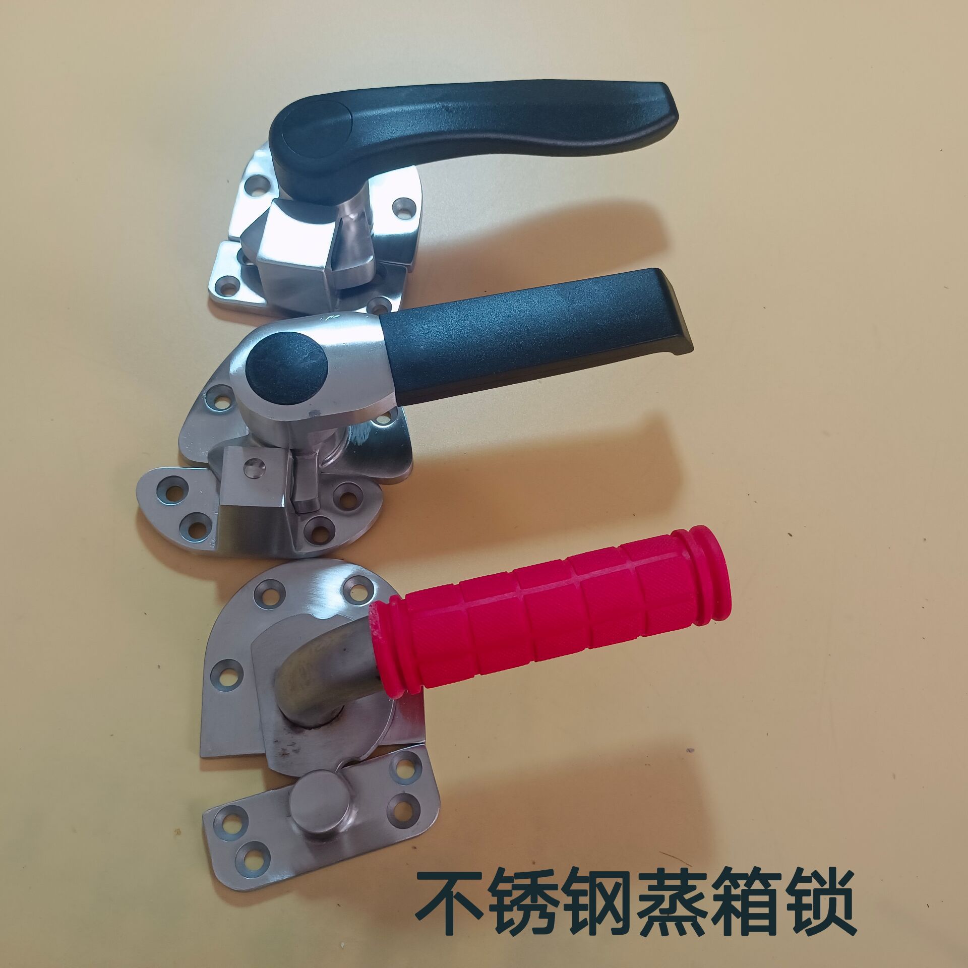 蒸箱门把手锌合金实心烘箱把手海鲜蒸柜拉手压紧烘箱不锈钢把手