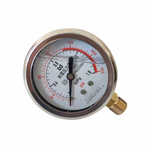 空压机压力表气泵配件YN60耐震气压表带油防震柴动空压机补胎