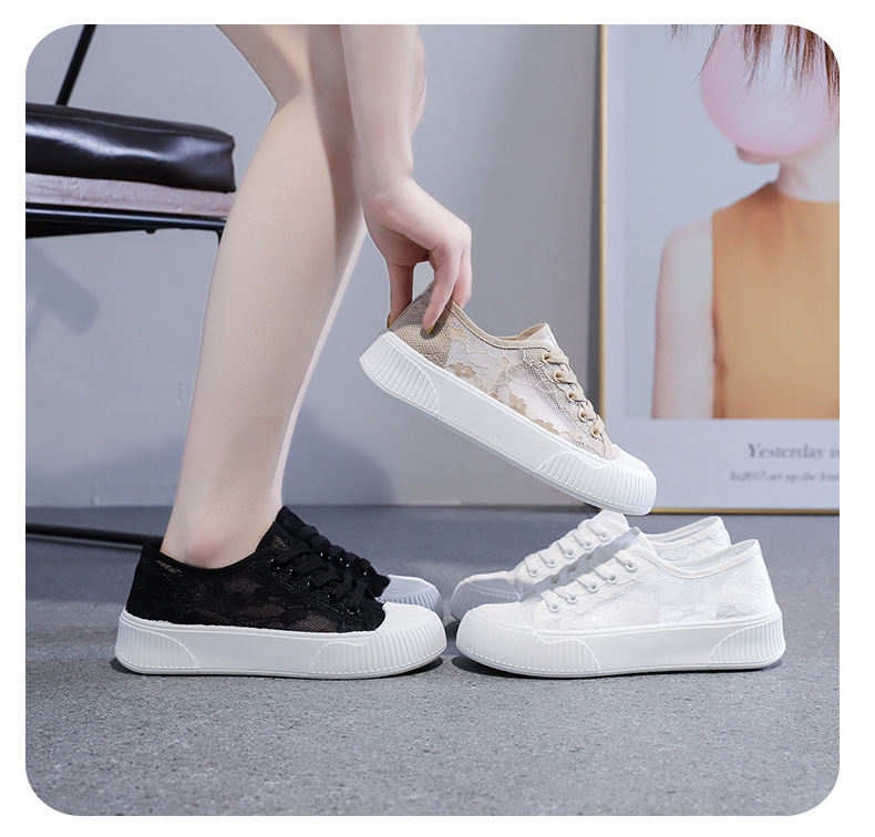 Piccole scarpe bianche da donna 2024 nuove scarpe estive in maglia sottile da donna scarpe sportive in mesh traspirante scarpe basse per bambini_voghion.com