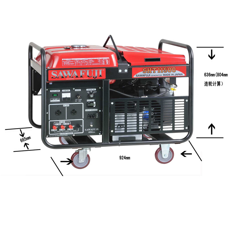 供应原装日本泽藤本田汽油10KW三相发电机SHT11500HA