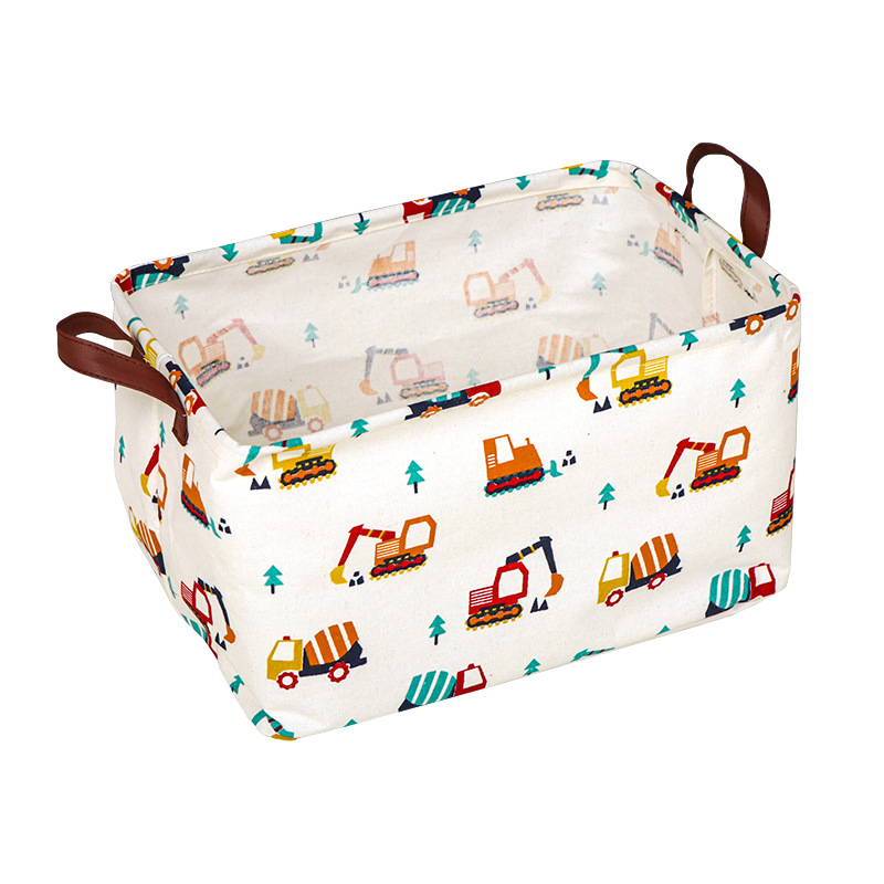 Transfronterizo Amazon cesta de almacenamiento rectangular artículos diversos organización de juguetes cesta de almacenamiento mango cesta de almacenamiento de tela fabricante