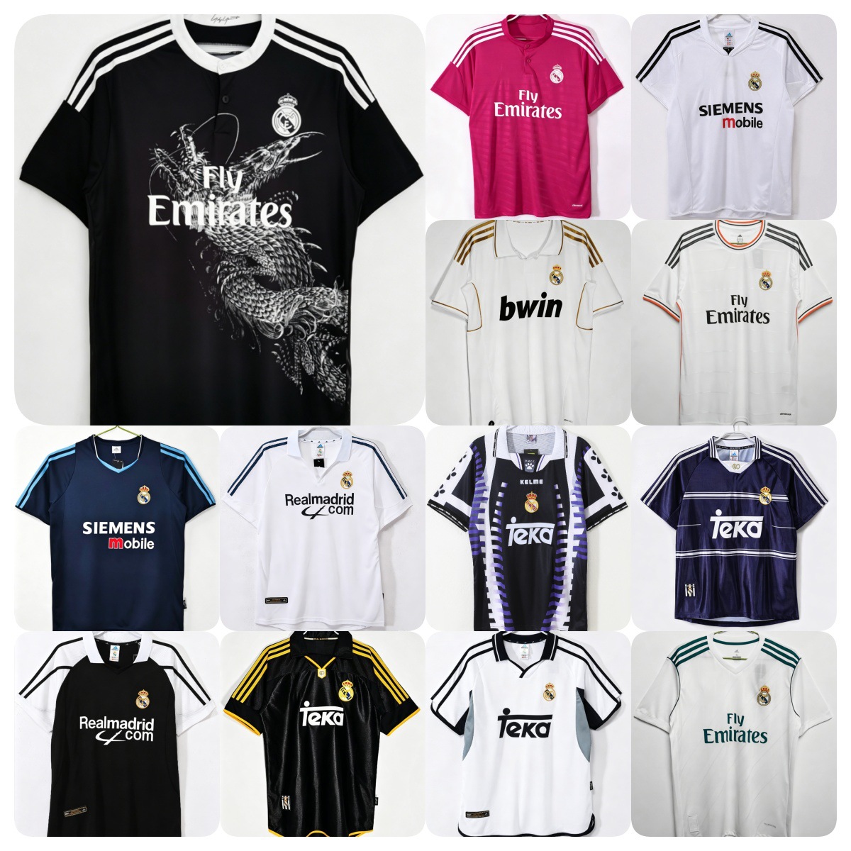 Real Madrid Retro Futbol Forması, Qısaqollu Azarkeş Versiyası