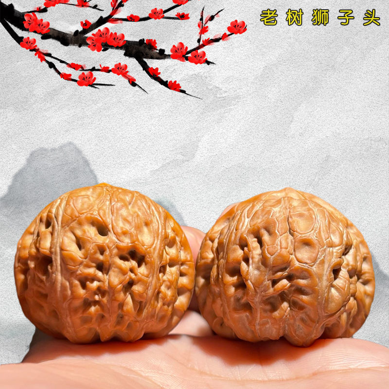 核桃文玩核桃麻核桃手把件盘玩核桃官帽核桃四座楼白狮子头公子帽