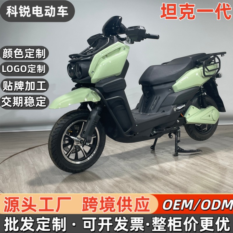Motocicleta Eléctrica Todo Terreno para Dos Personas TANKE 60V 72V con Doble Freno de Disco para Transporte Urbano