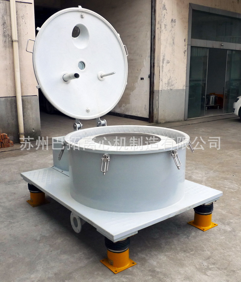 PSB/LSB1000型 平板式衬塑料(PE聚乙烯)防腐型大翻盖密闭离心机