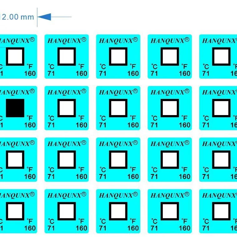Температуры бренда HQ HWDJ-71 ℃ Hanqun температура электронного измеряя бумажного термального цвета бумаги теста изменяя показывая бумагу