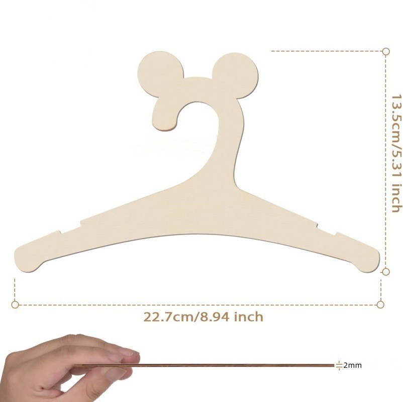 Colgador de ropa infantil de madera con diseño de oso de Amazon Tiktok, decoración colgante para el armario del cuarto infantil. image 12
