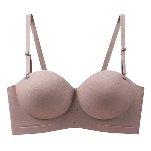 Summer Sexy Half Cup Wire-Free Removable Strap Bra for Women, Clustering Small Bust, Increases Cleavage, No Underwire