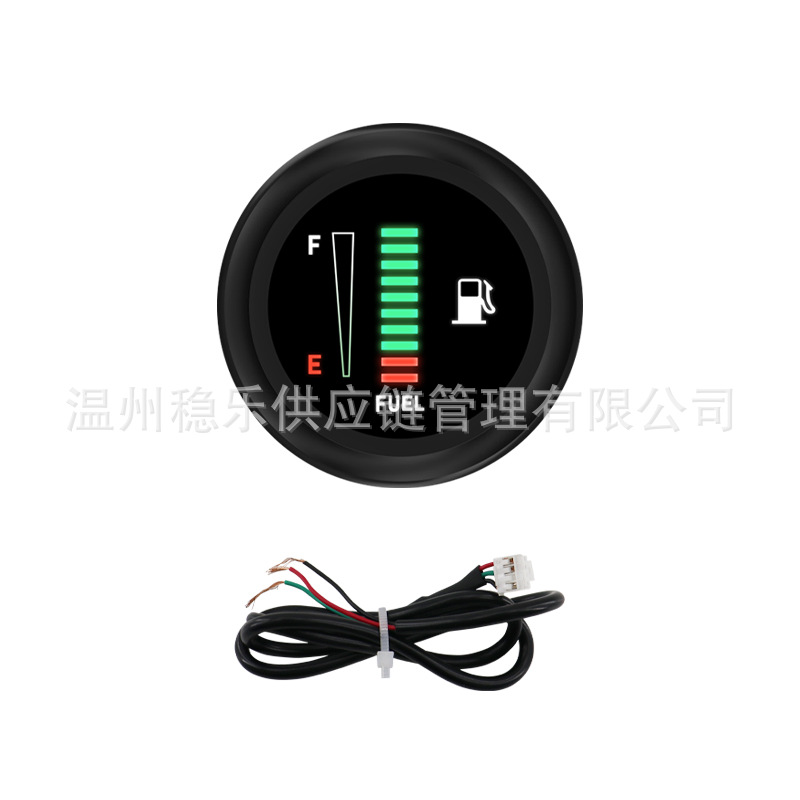 Fuel Tank Fuel Gauge 52mm Led Fuel Level Gauge 12V Universal Car Modification Instrument Stable Fuel Gauge