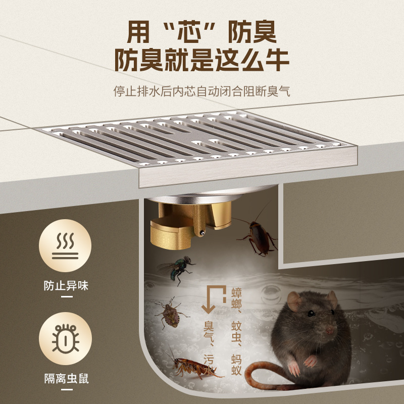 全銅床漏れ防臭キッチントイレクリーム風洗濯機専用ホテルシャワールーム浴室見えない床漏れ|undefined