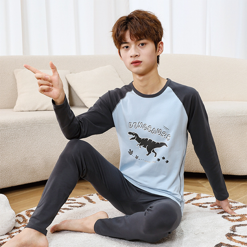 24 Autumn and Winter Teenager Lycra Cotton Sweater Middle Collar Underwear suit Cartoon Base Autumn Clothes and Pants 24 Autumn and Winter Teenager Lycra Cotton Sweater Middle Collar Underwear suit Cartoon Base Autumn Clothes and Pants
