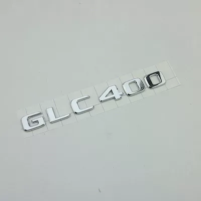 rear emblem sticker, Car logo - standard-glc400-bright-silver