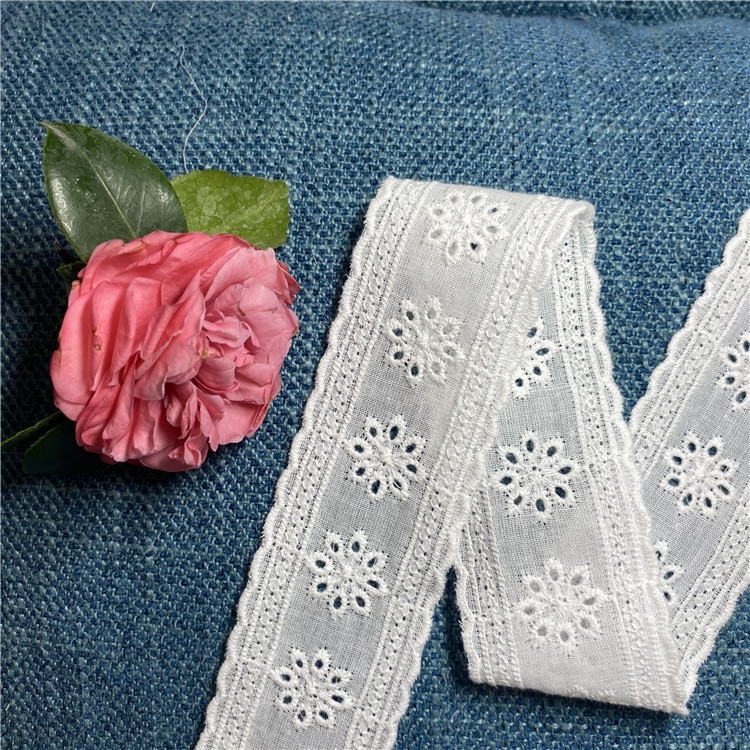 全棉刺绣花边 新款流行时尚服装工艺品蕾丝辅料花边源头 厂家现货