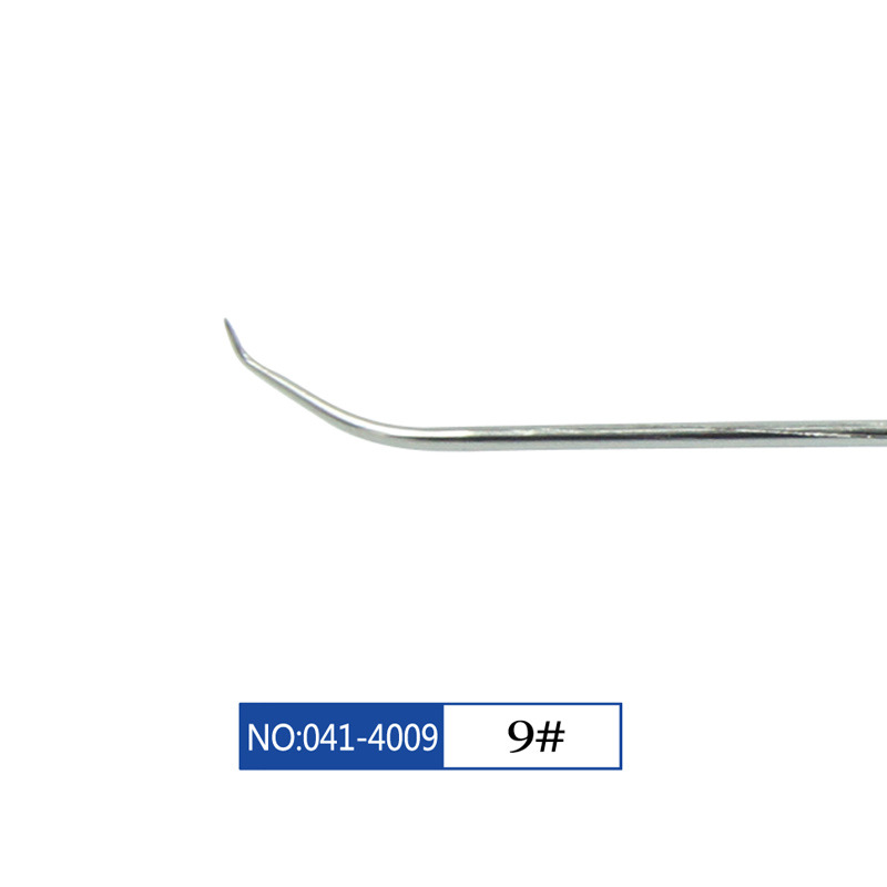Sonda dental Star Tooth weirong aguja dental de acero inoxidable sin recubrimiento aguja dental limpia sonda dental palillos de dientes orales de un solo y doble cabeza
