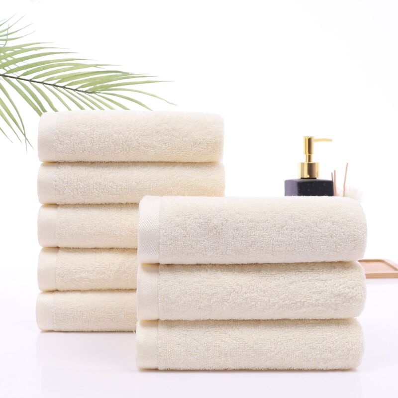 Plain Bamboo Fiber Summer Household Soft Face Washing Bath Easy to Lose Hair Towel Thickened Bamboo Charcoal Face Towel Free Shipping