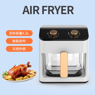 Air Fryer Household Visual Fully Automatic Intelligent Touch Screen Large Capacity Oil-Free Multi-Function Oven Integrated Electric Fryer