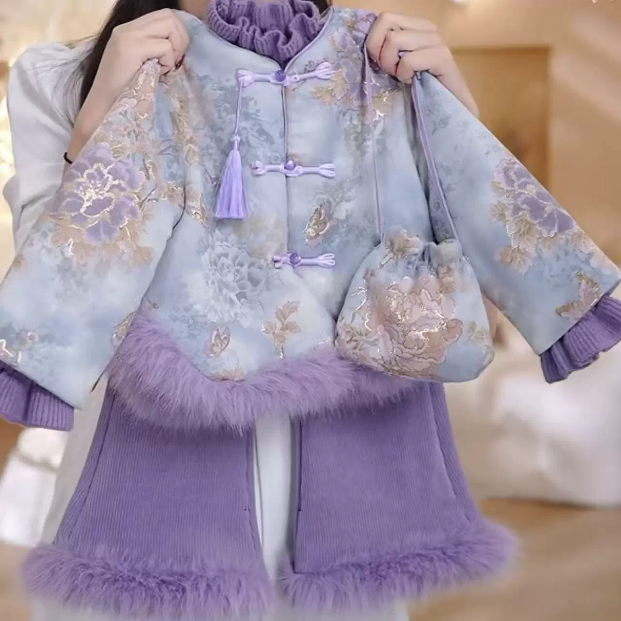 Детский утепленный пуховик Tide, китайский стиль, увеличенная толщина