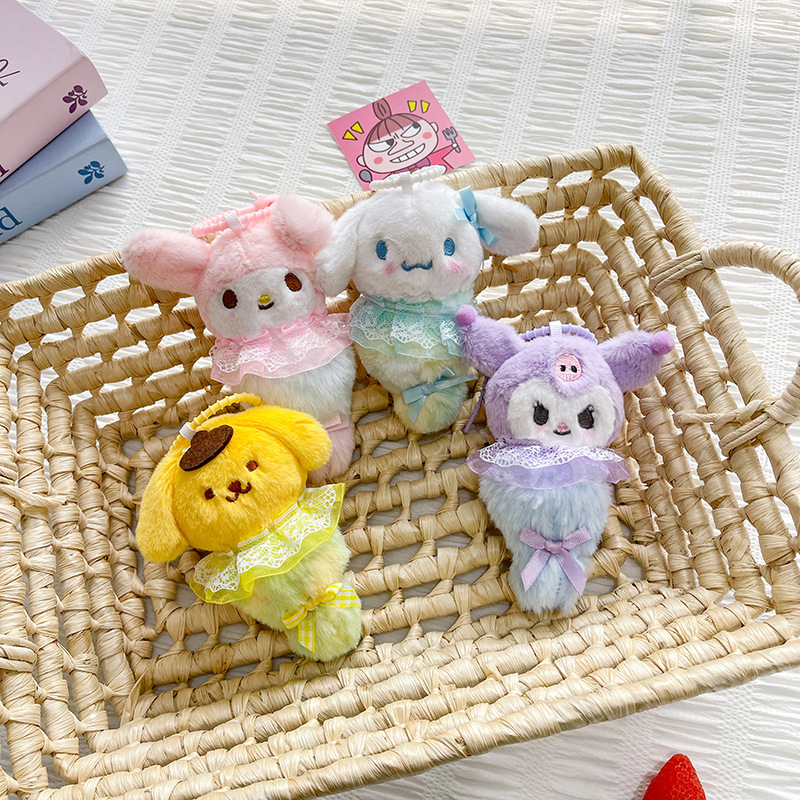 Ins viento lindo colgante de dibujos animados West Highland cachorro muñeco de peluche tendencia mochila muñeca llavero