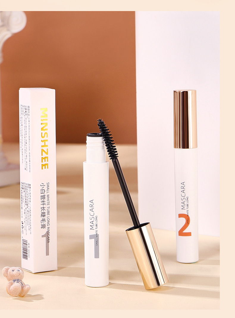 Mingxi Zhi colored mascara is waterproof, sweat-proof, non-smudging, long and curly, raincoat, brown eyelash styling liquid, cross-border undefined