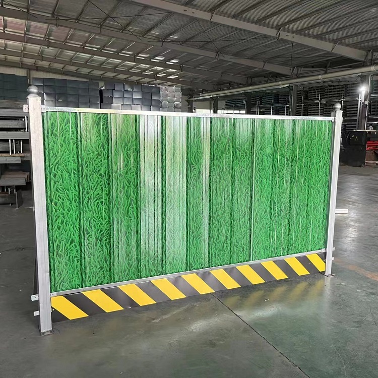 至而美彩钢小草铁皮围挡临时围墙经济实用围挡拆装方便可重复利用