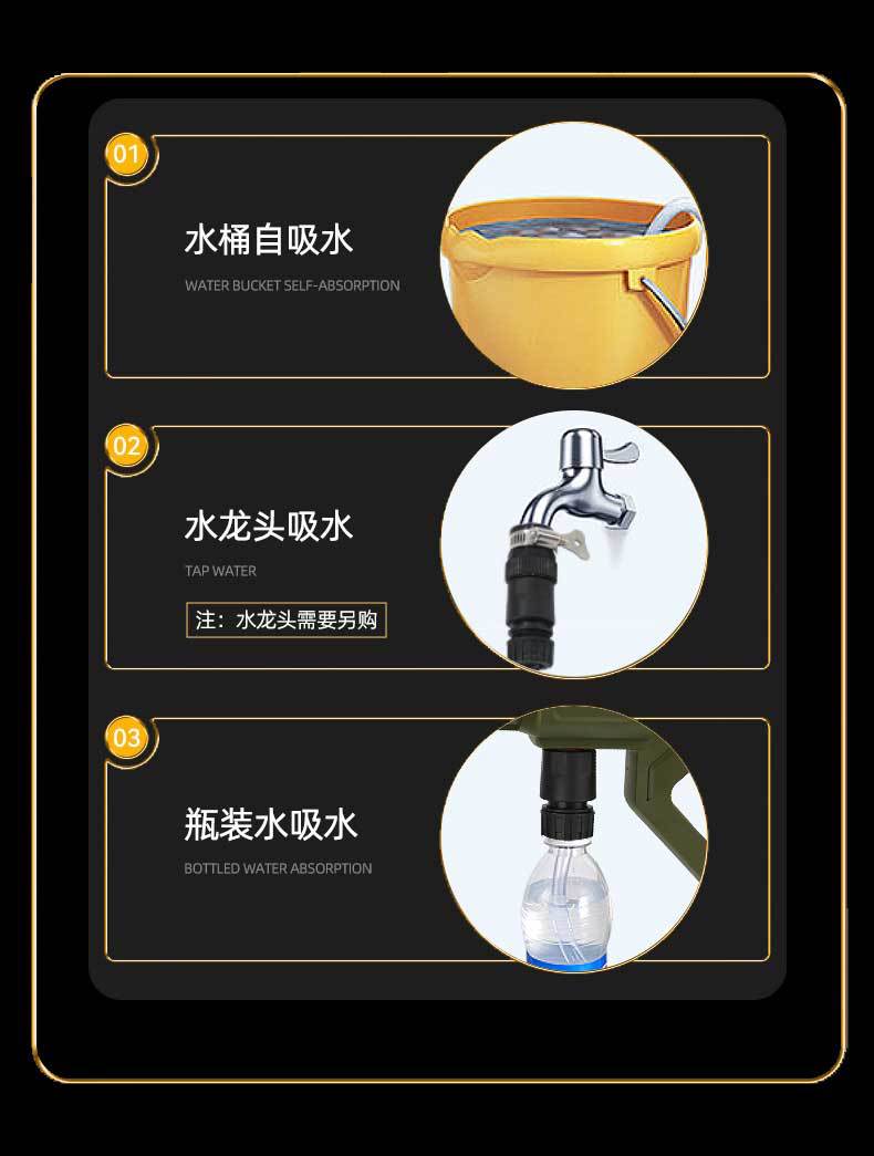 High Pressure Car Washer, Cordless, Brushless Motor, Lithium Battery