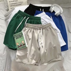 三分半ズボン男性夏のゆるい氷のズボン男性の薄いタイプのカジュアルな速乾ランニングスポーツ夏の四分ズボン