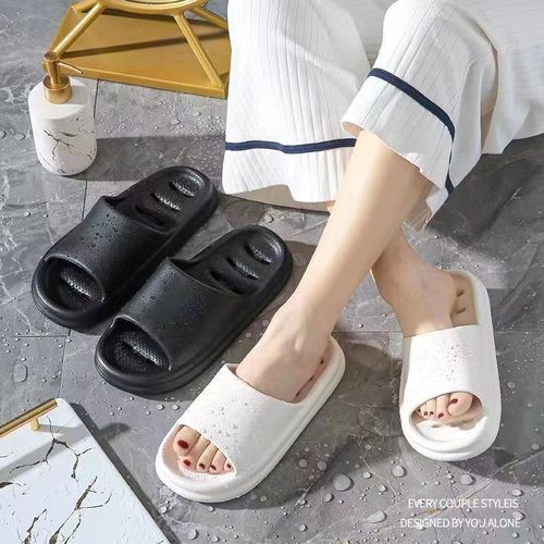 New style home slippers for women summer home couple indoor soft bottom comfortable PVC slippers bathroom slippers wholesale
