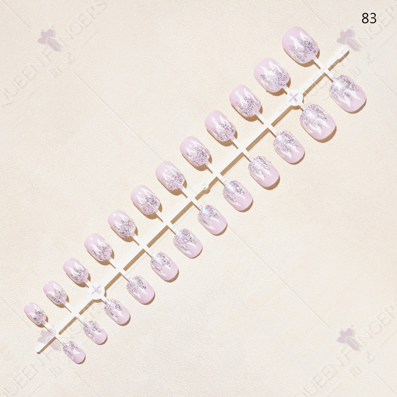 Nuevo manicure 24 piezas de banda de desgaste de uñas productos terminados manicure niños parches manicure productos terminados manicure