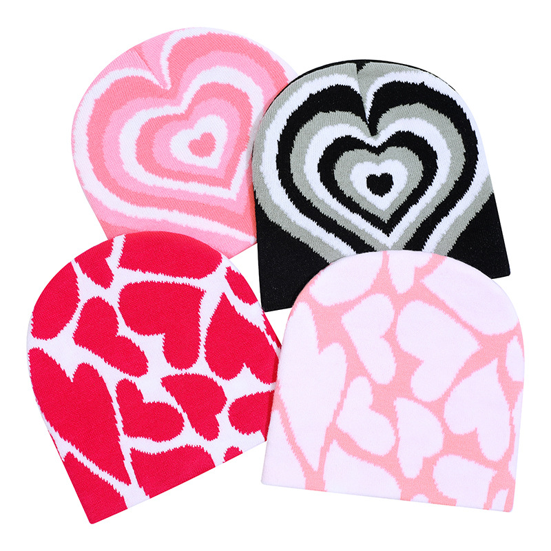 Women's Simple Style Heart Shape Eaveless Wool Cap display picture 1