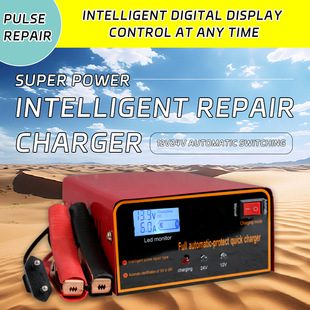 Cross-border 110v220v voltage universal 12v24v car and motorcycle full of self-stop high-power battery charger