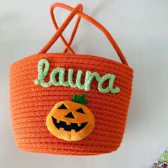 Etsyアマゾンは国境を越えて人気があるハロウィーンのキャンディー袋DIY綿糸収納かご