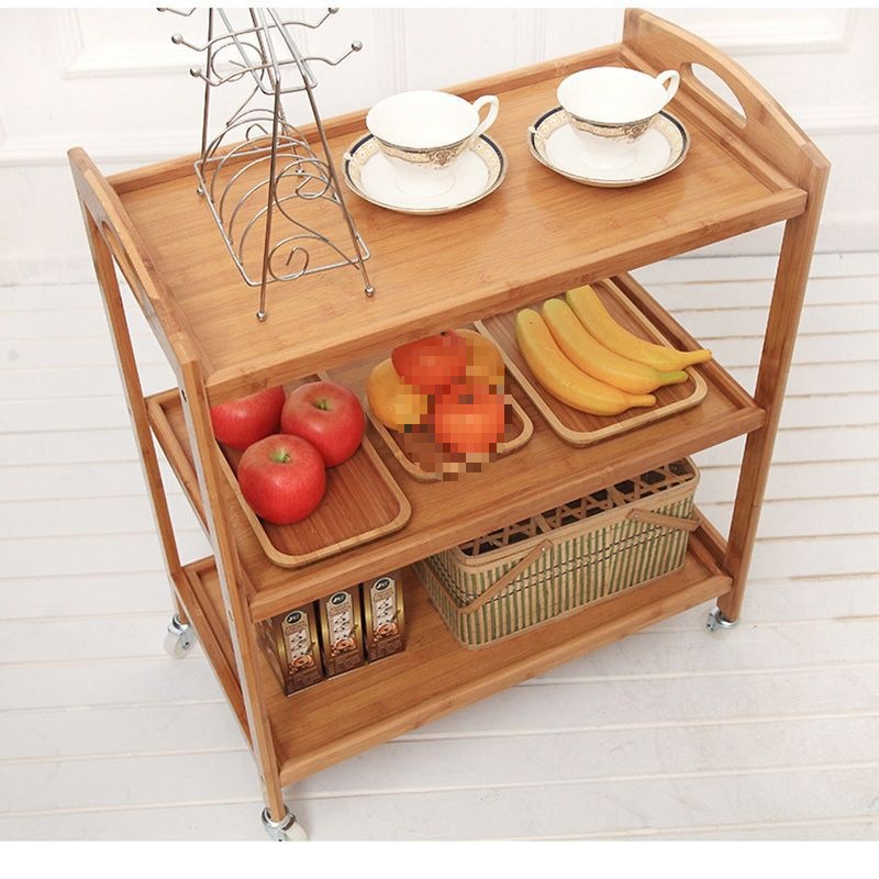 多省包邮厨房菜架实木碳化多层火锅菜架置物架三层菜架酒店菜中高