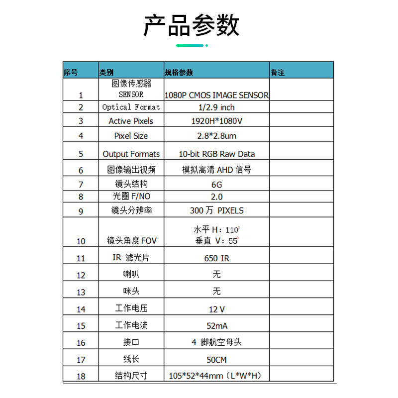 ADAS 카메라 WCH-ADAS-01 버스 트럭 카메라 자동차 카메라 전면 접착 펀치-무료