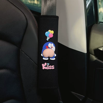 Seat belt shoulder pad and women's cute extended pair of - jingle-cat-butt-left-1-ice-silk-shoulder-pad