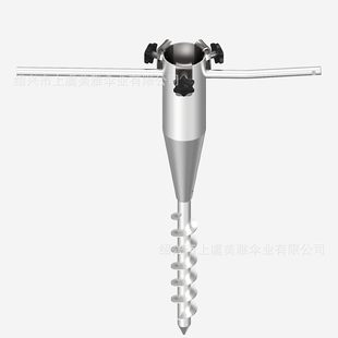 Metal heavy-duty beach umbrella spiral umbrella insert